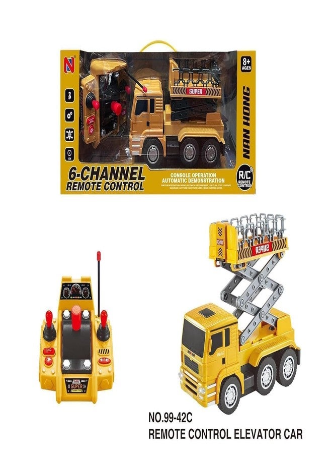 VIKINGS Lift Bucket Remote Control 6-Channel Remote Control Multi-Function Console Light Music Mixing Dump Truck - Image 2